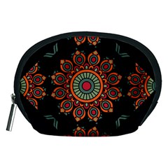 Colored Mandala Dark 2 Accessory Pouch (medium)