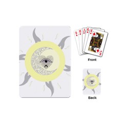 Soleil-lune-oeil Playing Cards Single Design (mini) by byali