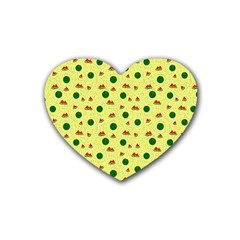 Watermelon Rubber Coaster (heart)  by UniqueThings