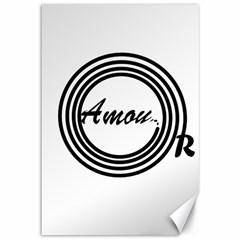 Amour Canvas 12  X 18  by WELCOMEshop