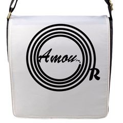 Amour Flap Closure Messenger Bag (s) by WELCOMEshop
