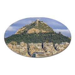 Atenas Aerial View Cityscape Photo Oval Magnet by dflcprintsclothing