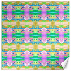 Colorful Neon Pattern  Canvas 16  X 16  by gloriasanchez