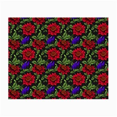 Spanish Passion Floral Pattern Small Glasses Cloth