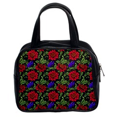 Spanish Passion Floral Pattern Classic Handbag (Two Sides)