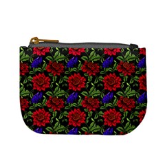 Spanish Passion Floral Pattern Mini Coin Purse