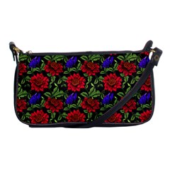 Spanish Passion Floral Pattern Shoulder Clutch Bag