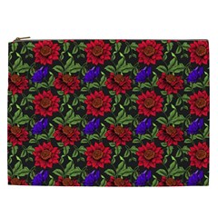 Spanish Passion Floral Pattern Cosmetic Bag (XXL)