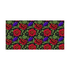 Spanish Passion Floral Pattern Yoga Headband by gloriasanchez