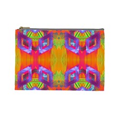 Glitch Futuristic Punk  Cosmetic Bag (large)