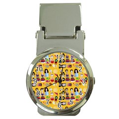 Drawing Collage Yellow Money Clip Watches