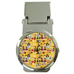 Drawing Collage Yellow Money Clip Watches Front