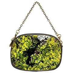 Acid Green Patterns Chain Purse (one Side) by kaleidomarblingart