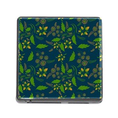 Folk Floral Art Pattern  Flowers Abstract Surface Design  Seamless Pattern Memory Card Reader (square 5 Slot) by Eskimos