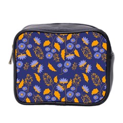 Folk Floral Art Pattern  Flowers Abstract Surface Design  Seamless Pattern Mini Toiletries Bag (two Sides) by Eskimos