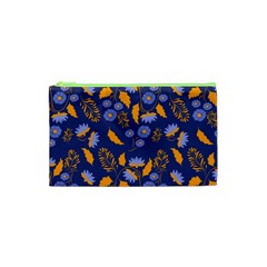 Folk Floral Art Pattern  Flowers Abstract Surface Design  Seamless Pattern Cosmetic Bag (xs) by Eskimos