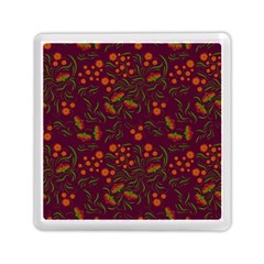 Folk Floral Art Pattern  Flowers Abstract Surface Design  Seamless Pattern Memory Card Reader (square) by Eskimos