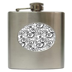 Squiggles Hip Flask (6 Oz) by SychEva