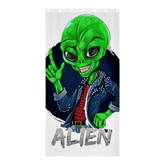 Alien Shower Curtain 36  X 72  (stall)  by Bigfootshirtshop