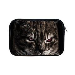 Creepy Kitten Portrait Photo Illustration Apple iPad Mini Zipper Cases