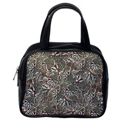 Modern Floral Collage Pattern Design Classic Handbag (One Side)