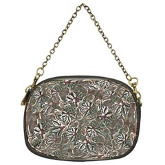 Modern Floral Collage Pattern Design Chain Purse (One Side)