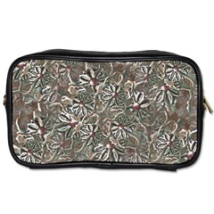 Modern Floral Collage Pattern Design Toiletries Bag (One Side)