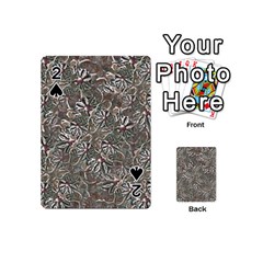 Modern Floral Collage Pattern Design Playing Cards 54 Designs (Mini)