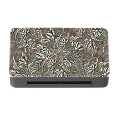 Modern Floral Collage Pattern Design Memory Card Reader with CF