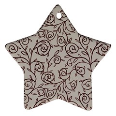 Curly Lines Star Ornament (two Sides) by SychEva