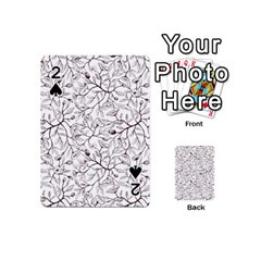 Pencil Flowers Seamless Pattern Playing Cards 54 Designs (mini) by SychEva