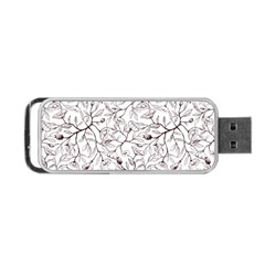 Pencil Flowers Seamless Pattern Portable Usb Flash (one Side) by SychEva