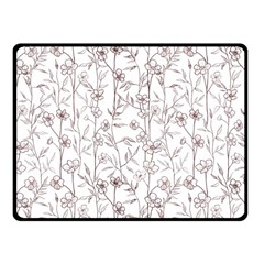 Pencil Flowers Fleece Blanket (small) by SychEva