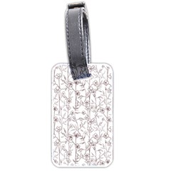 Pencil Flowers Luggage Tag (two Sides) by SychEva