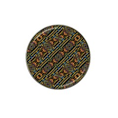 Electric Neon Lines Pattern Design Hat Clip Ball Marker by dflcprintsclothing