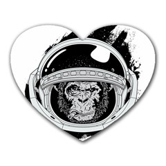 Spacemonkey Heart Mousepads