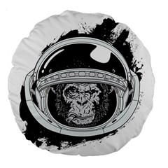 Spacemonkey Large 18  Premium Round Cushions by goljakoff