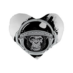 Spacemonkey Standard 16  Premium Heart Shape Cushions by goljakoff