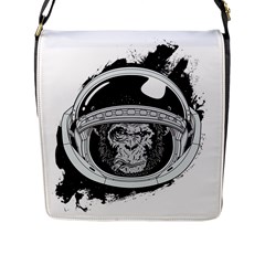 Spacemonkey Flap Closure Messenger Bag (l) by goljakoff