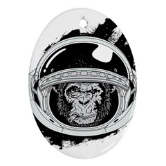 Spacemonkey Ornament (oval) by goljakoff