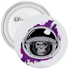 Purple Spacemonkey 3  Buttons by goljakoff