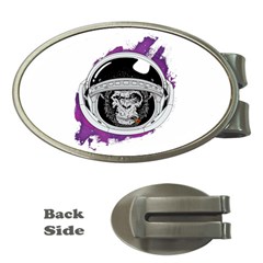 Purple Spacemonkey Money Clips (oval)  by goljakoff