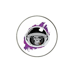 Purple Spacemonkey Hat Clip Ball Marker (4 Pack) by goljakoff