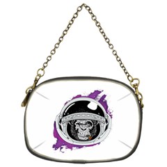 Purple Spacemonkey Chain Purse (two Sides) by goljakoff