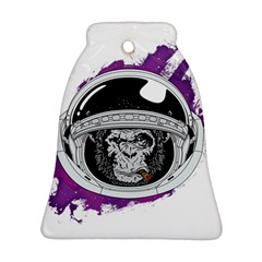 Purple Spacemonkey Bell Ornament (two Sides) by goljakoff