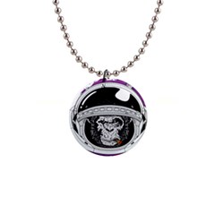 Spacemonkey 1  Button Necklace by goljakoff