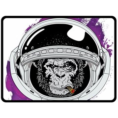 Spacemonkey Double Sided Fleece Blanket (large)  by goljakoff