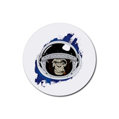 Spacemonkey Rubber Coaster (round)  by goljakoff