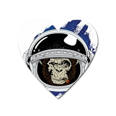 Spacemonkey Heart Magnet by goljakoff