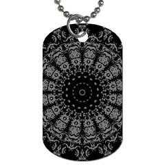 Gothic Mandala Dog Tag (one Side) by MRNStudios